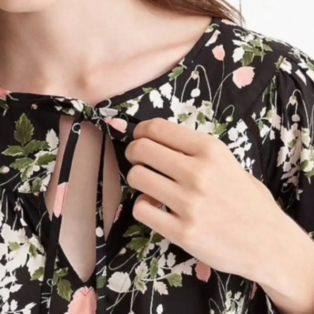 J.‎ Crew liberty of London Poppy dream peasant top